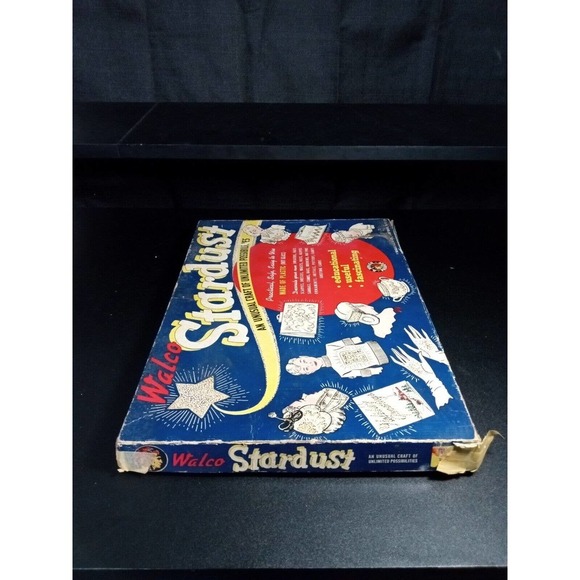 Antique 1939 Walco Toys STARDUST Craft Kit RARE plastic glitter indian logo Vtg - Picture 13 of 13